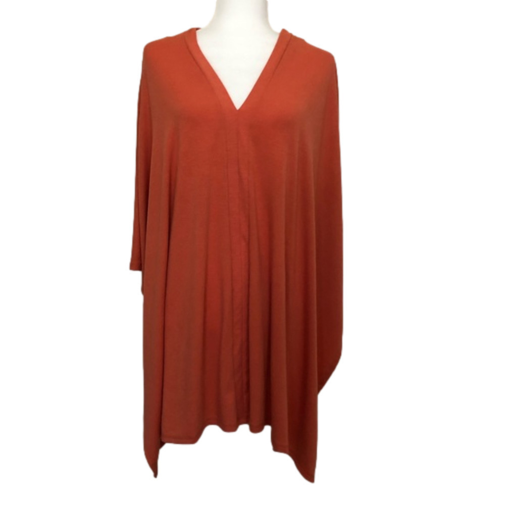 Soft and Flowy Poncho Tunic with Open Sides